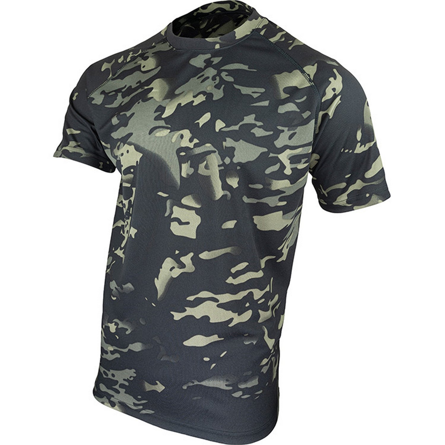 Black - Lifestyle - Viper Mens Tactical Camo Mesh T-Shirt