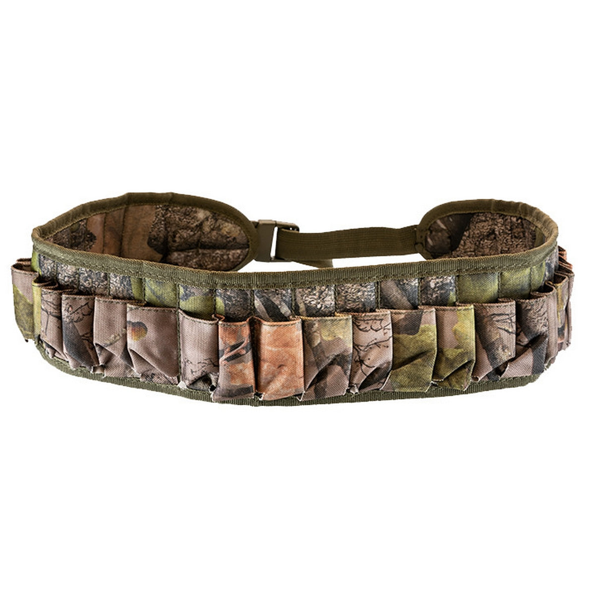 Oak Camo - Front - Jack Pyke Oak Leaf Camo Cartridge Belt
