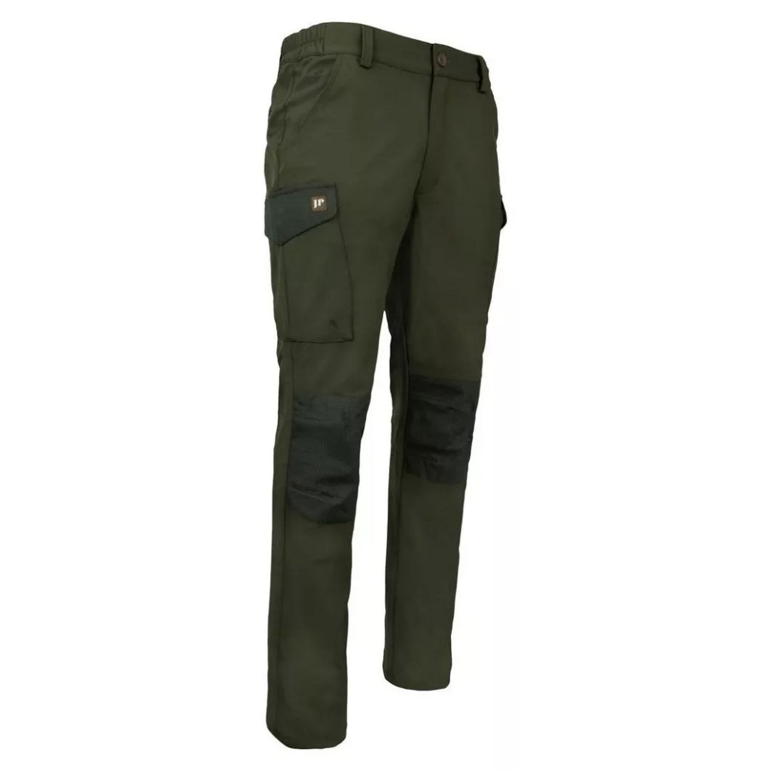 Green - Side - Jack Pyke Mens Softshell Trousers