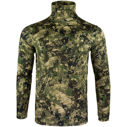 Green - Front - Jack Pyke Mens Digital Camo Roll Neck Midlayer