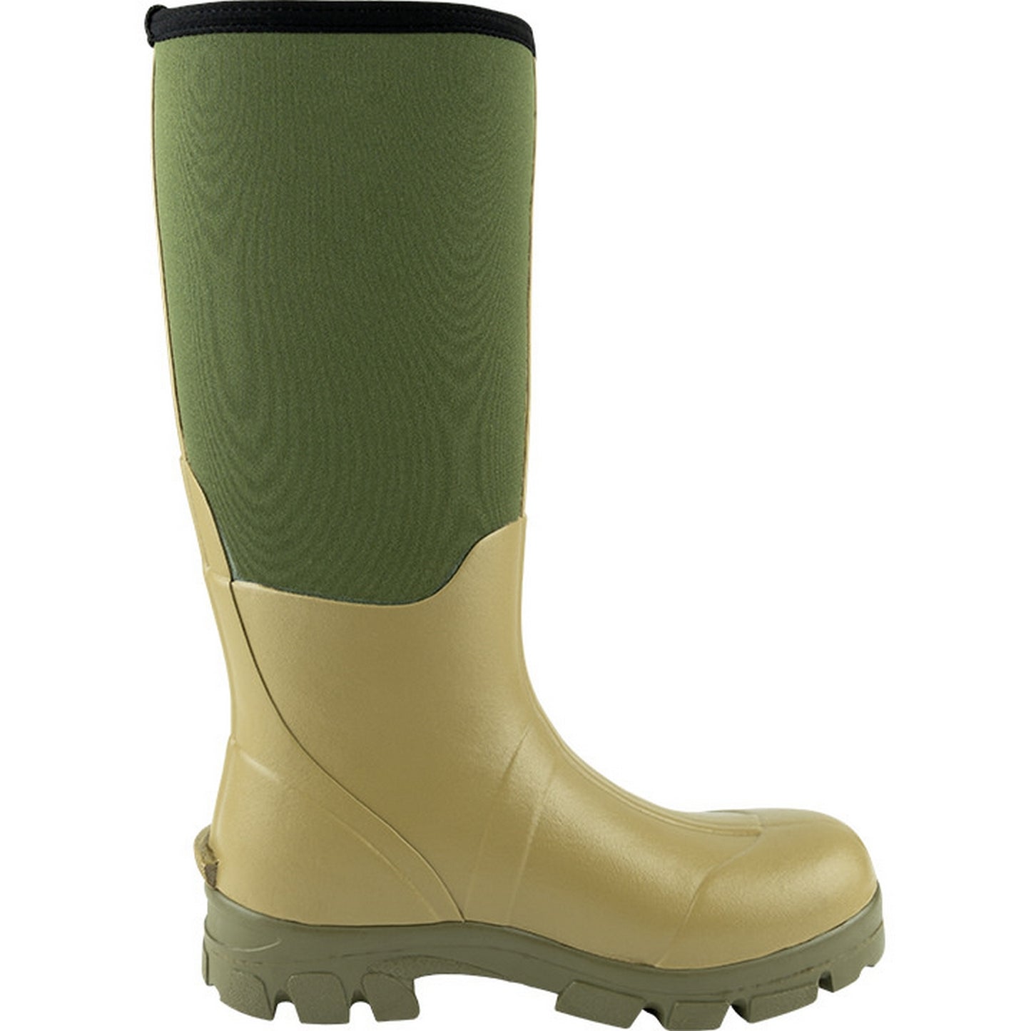 Green - Side - Jack Pyke Mens Ashcombe Neoprene Wellington Boots