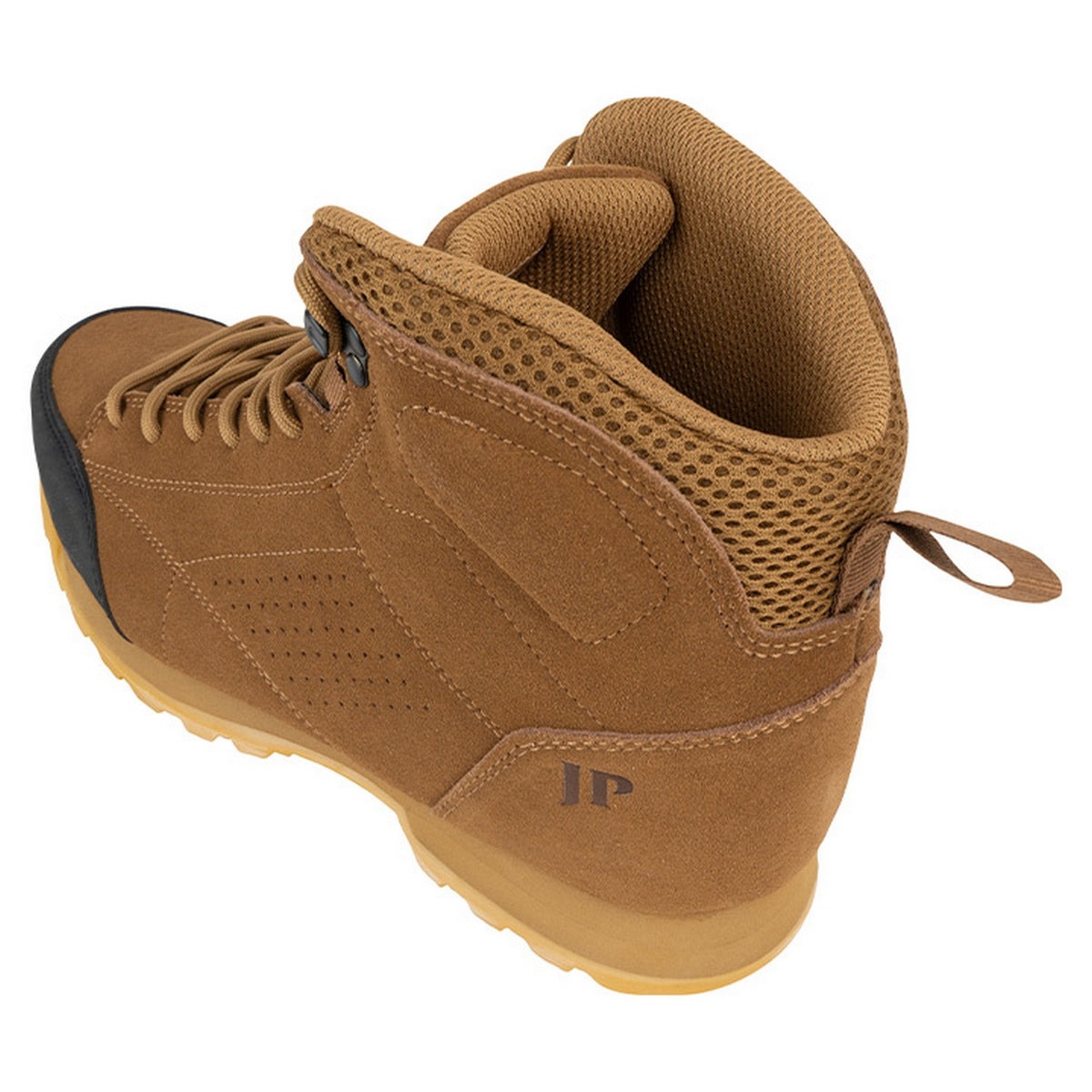 Brown - Back - Jack Pyke Mens Lowland Suede Mid Cut Boots