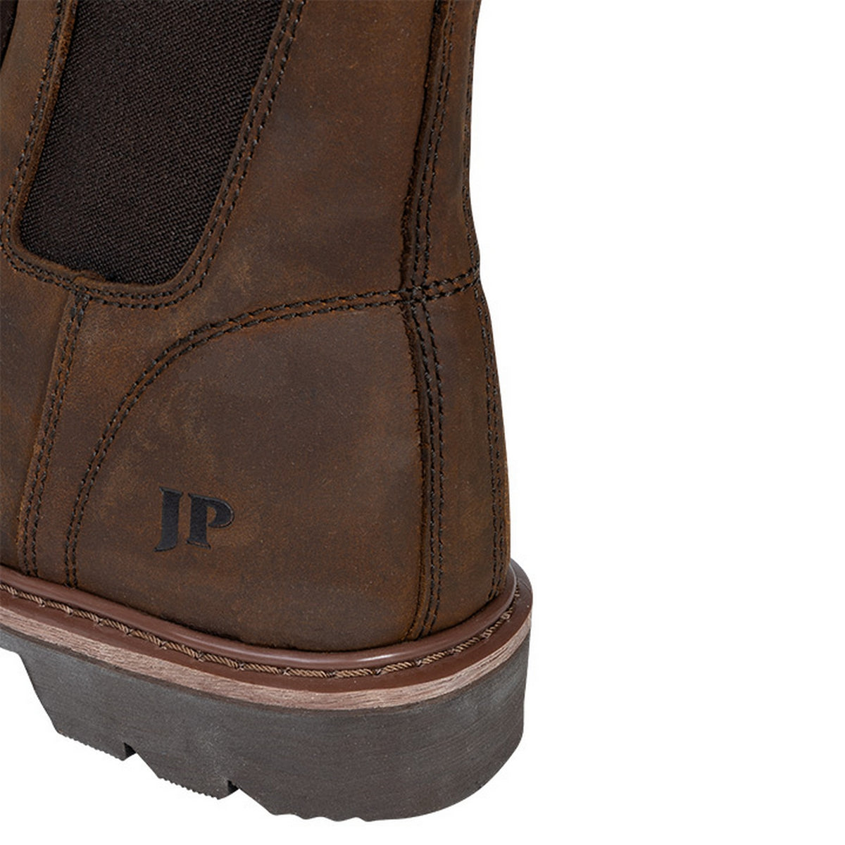Brown - Back - Jack Pyke Mens Shires Oiled Leather Dealer Boots