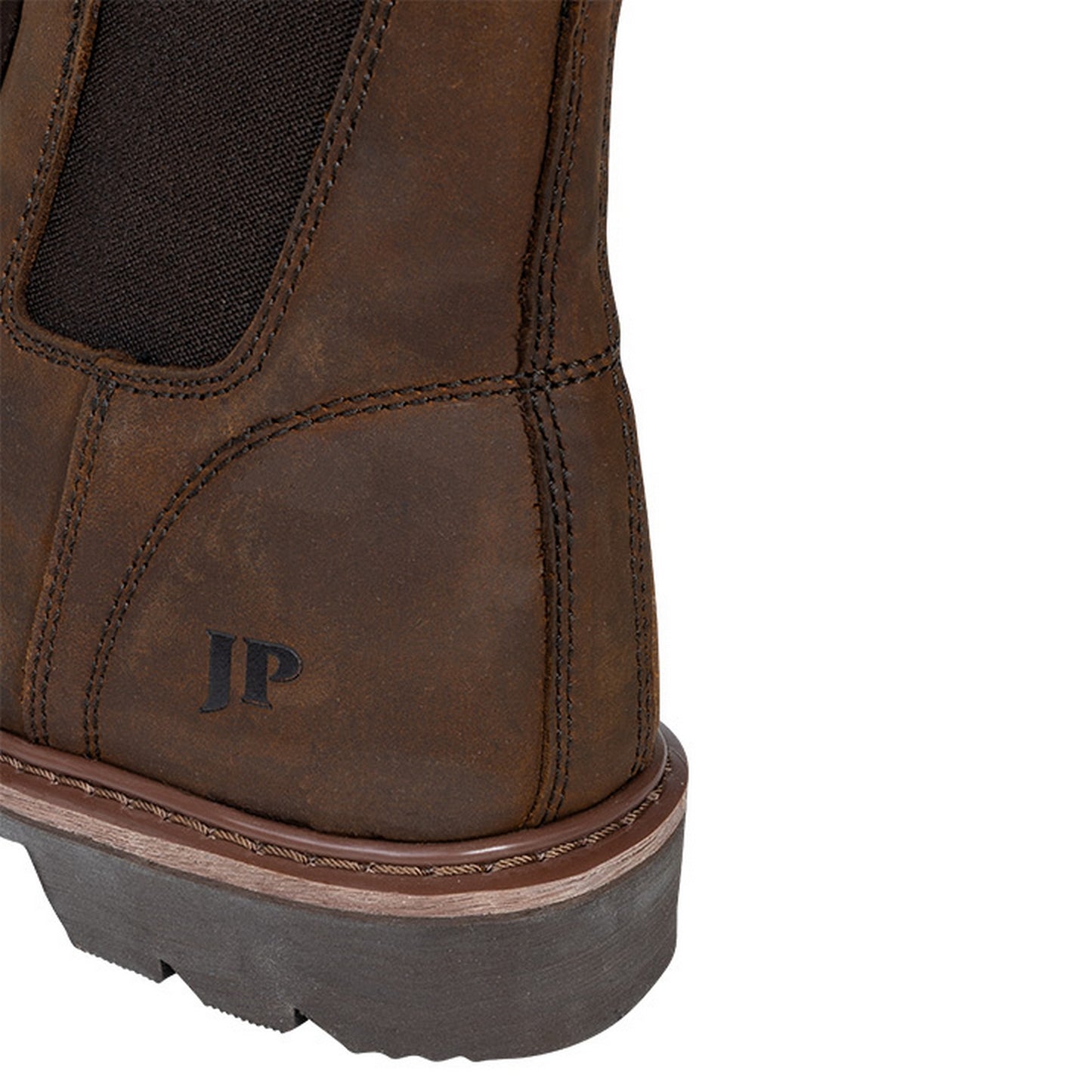 Brown - Back - Jack Pyke Mens Shires Oiled Leather Dealer Boots