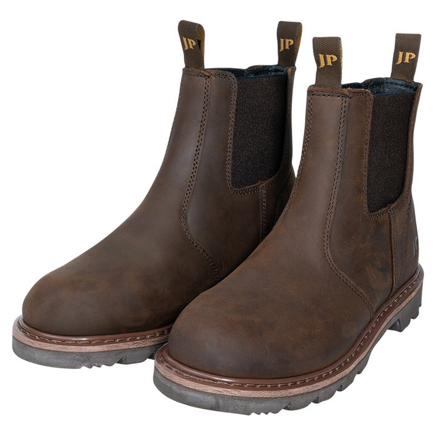 Brown - Side - Jack Pyke Mens Shires Oiled Leather Dealer Boots
