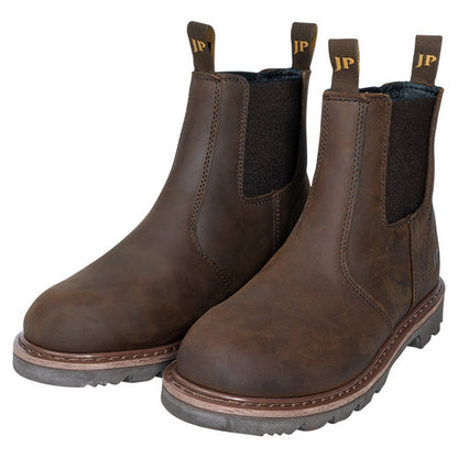 Brown - Side - Jack Pyke Mens Shires Oiled Leather Dealer Boots