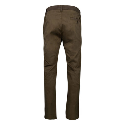 Brown - Back - Jack Pyke Mens Cotton Stretch Trousers
