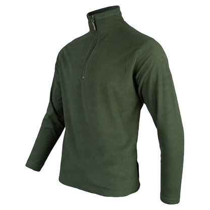 Green - Side - Jack Pyke Mens Lightweight Fleece Top
