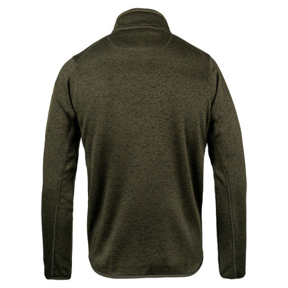 Green - Back - Jack Pyke Mens Melange Quarter Zip Fleece Top