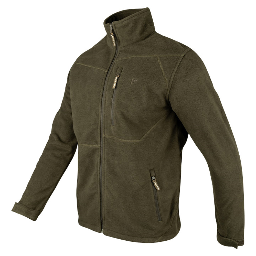 Green - Side - Jack Pyke Mens Waterproof Fleece Jacket