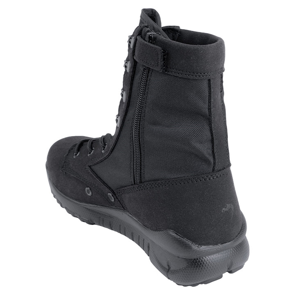 Black - Back - Viper Mens Side Zip Tactical Boots
