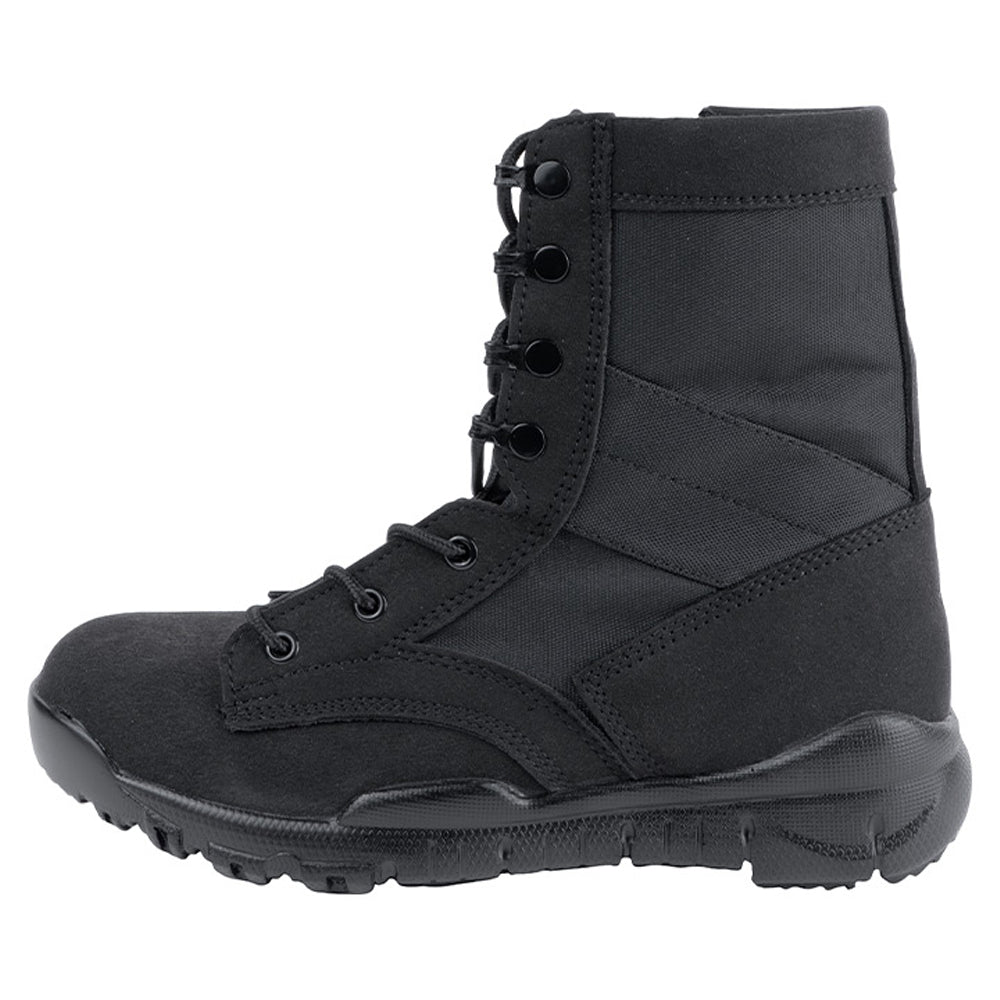 Black - Side - Viper Mens Side Zip Tactical Boots