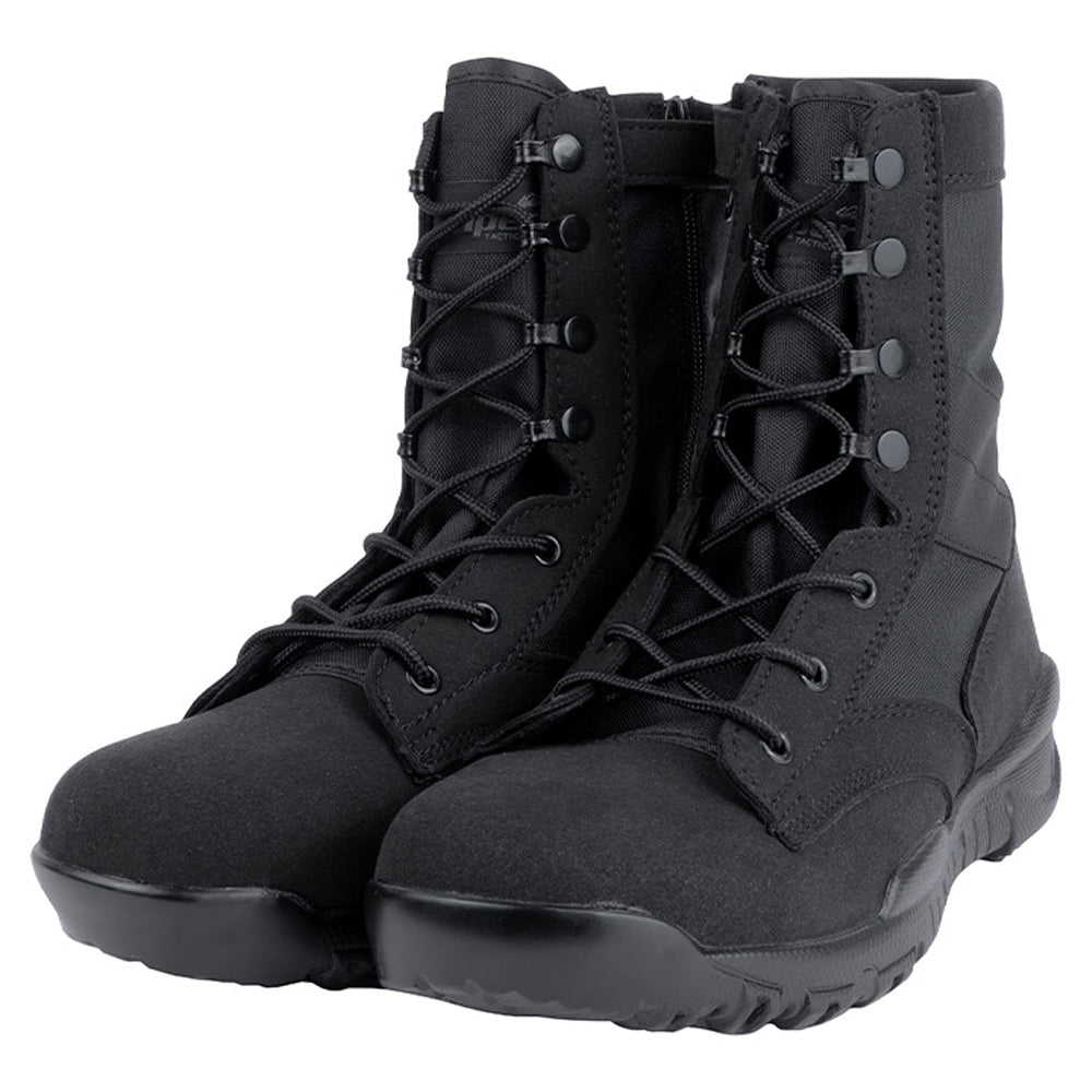 Black - Front - Viper Mens Side Zip Tactical Boots