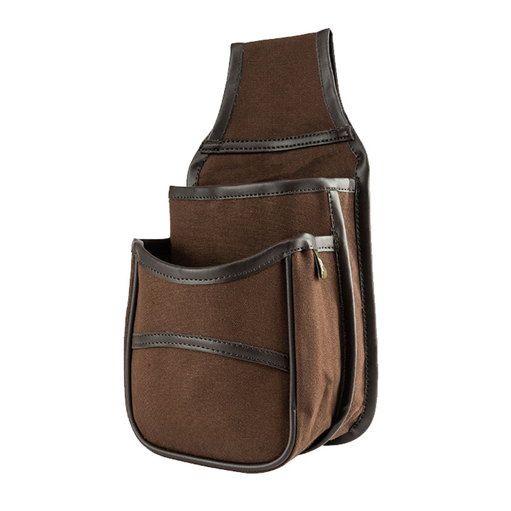 Brown - Back - Jack Pyke Plain Cotton Canvas Cartridge Pouch