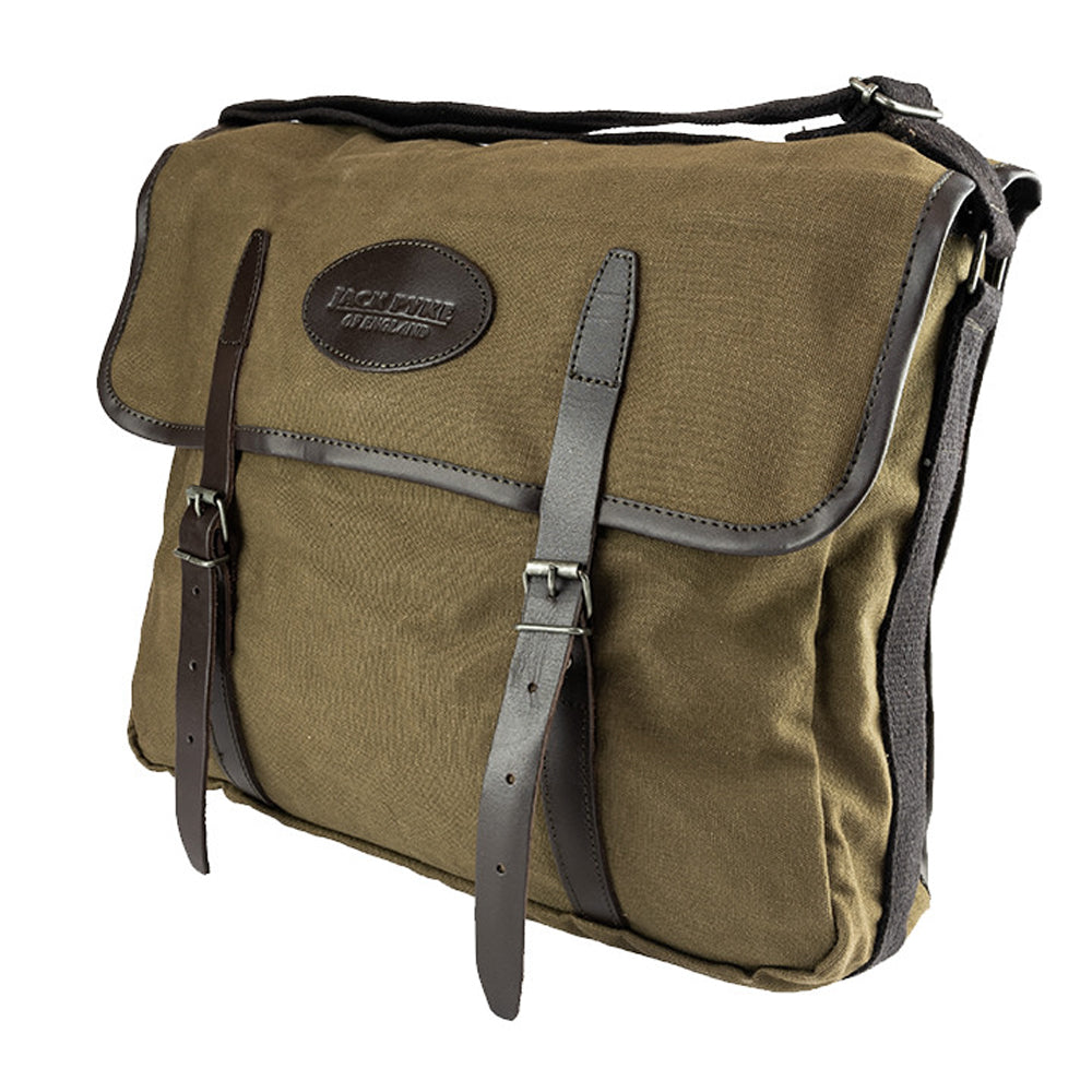 Green - Front - Jack Pyke Canvas Messenger Bag