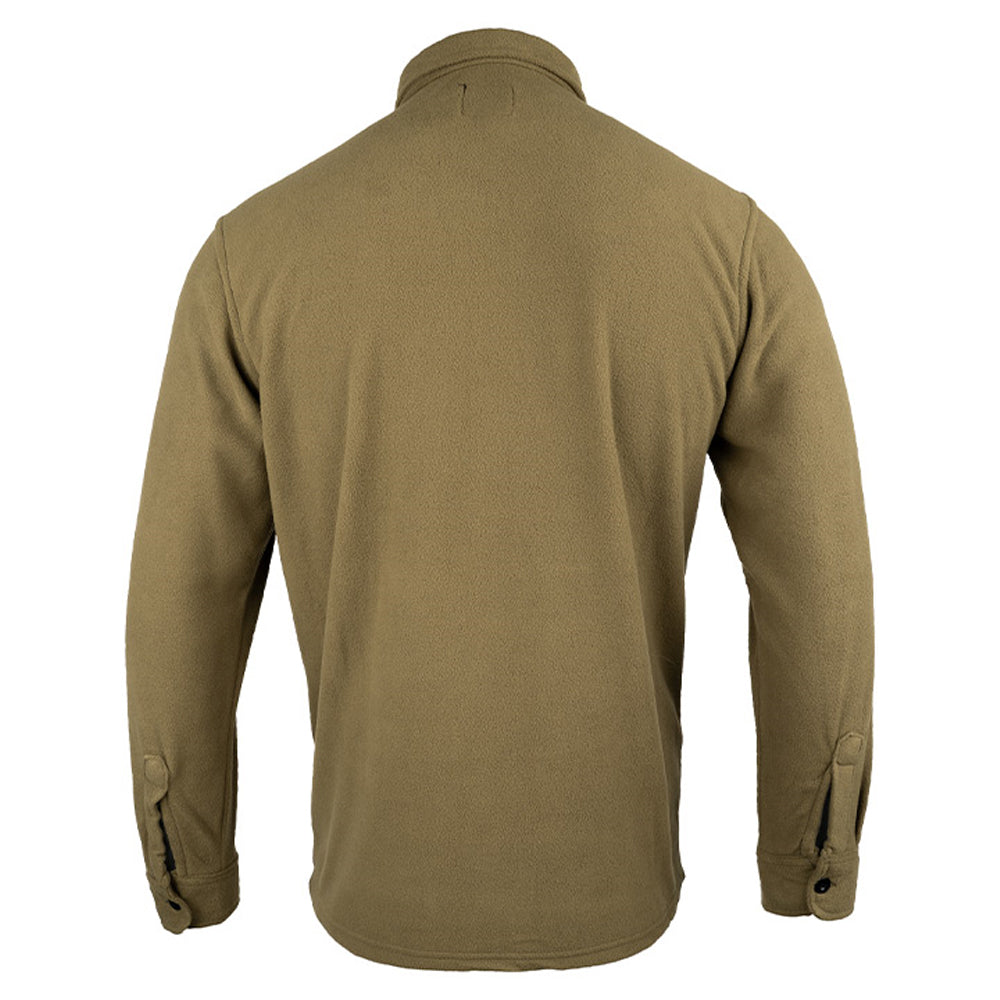 Dark Mustard - Back - Jack Pyke Mens Polar Fleece Shirt