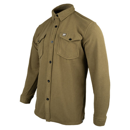 Dark Mustard - Side - Jack Pyke Mens Polar Fleece Shirt