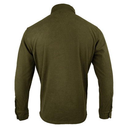 Dark Olive - Back - Jack Pyke Mens Polar Fleece Shirt