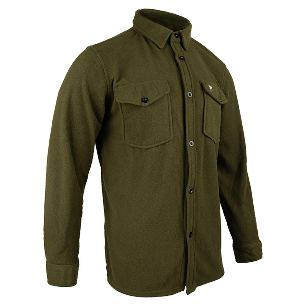 Dark Olive - Lifestyle - Jack Pyke Mens Polar Fleece Shirt