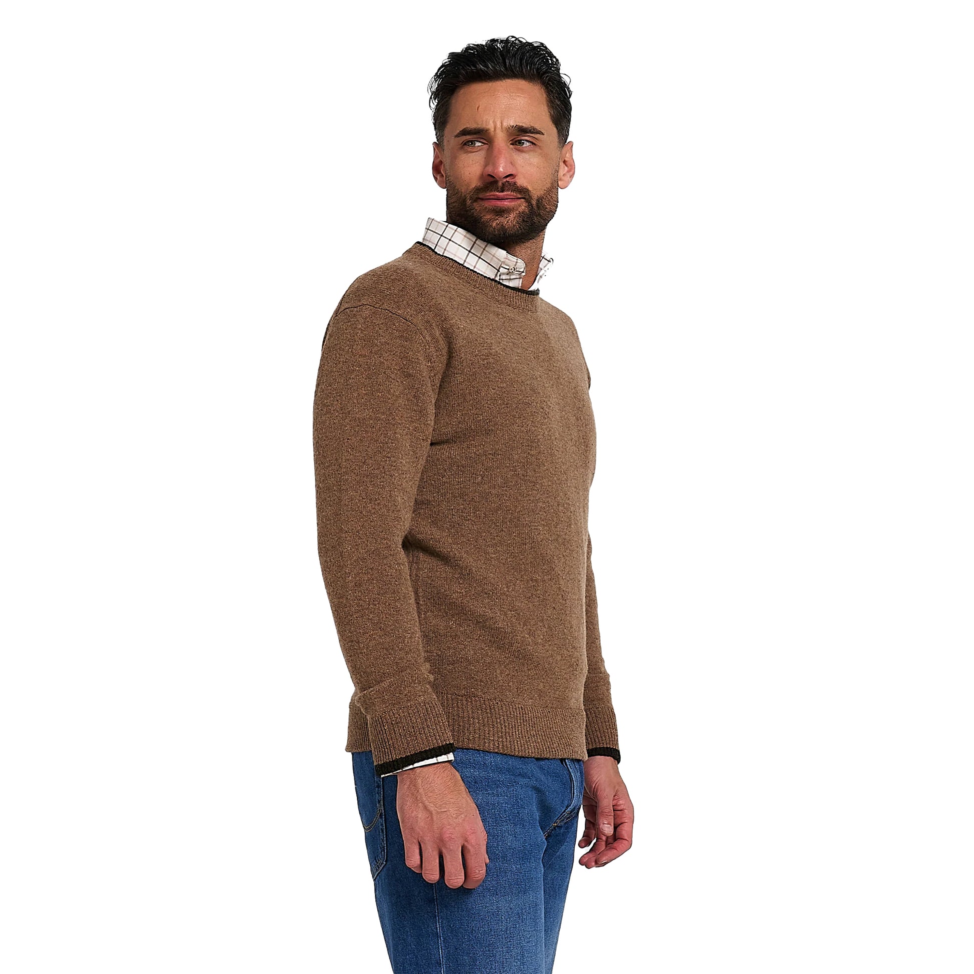 Barleycorn - Side - Jack Pyke Mens Knitted Lambswool Crew Neck Jumper