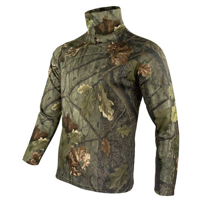 Brown - Side - Jack Pyke Mens Oak Leaf Roll Neck Midlayer