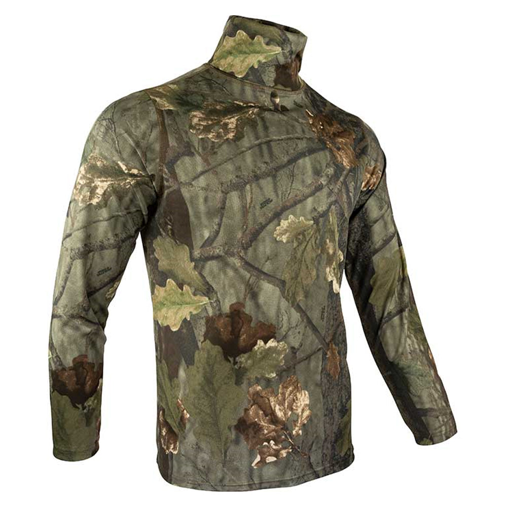 Brown - Lifestyle - Jack Pyke Mens Oak Leaf Roll Neck Midlayer