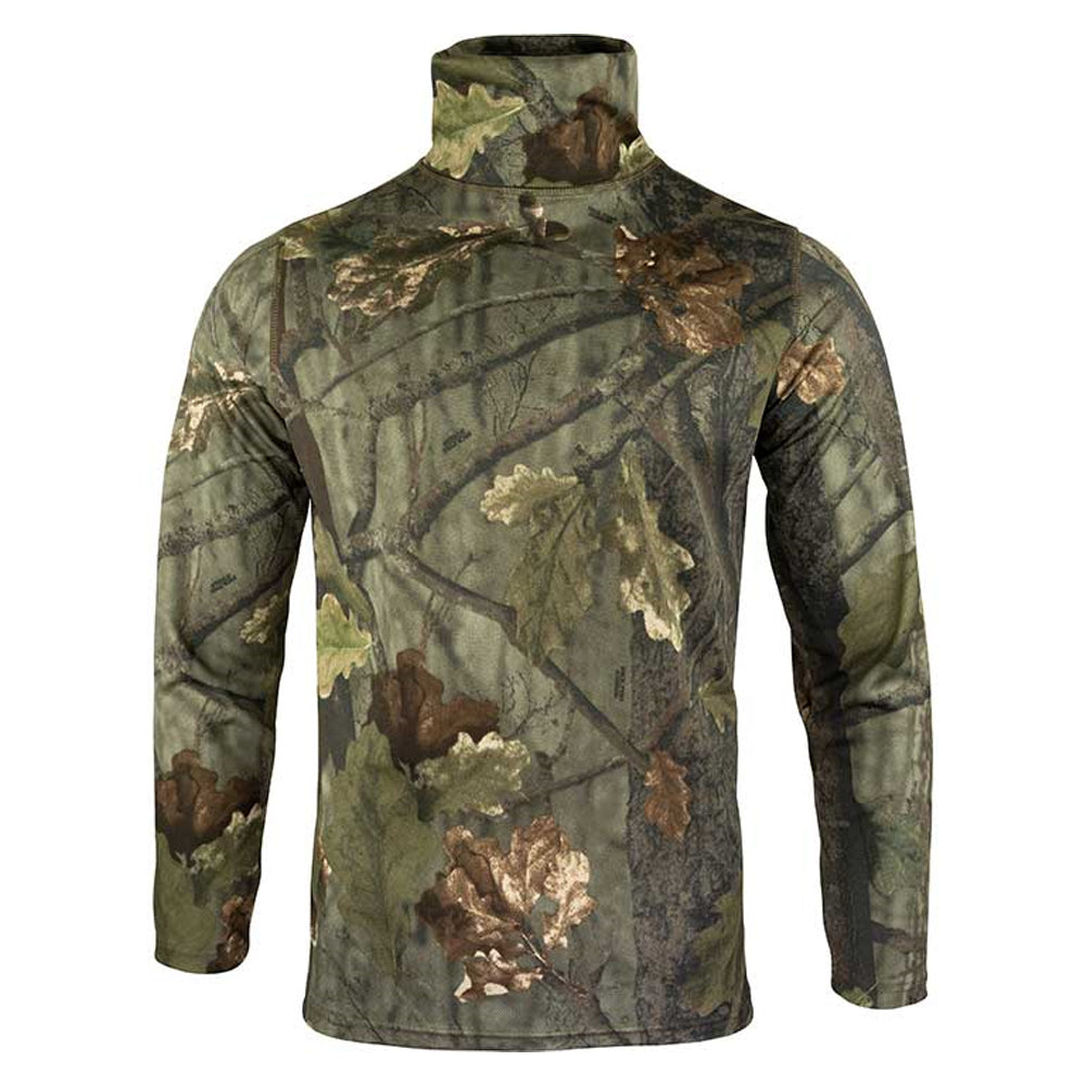 Brown - Front - Jack Pyke Mens Oak Leaf Roll Neck Midlayer