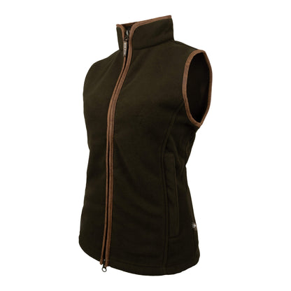 Dark Olive - Lifestyle - Jack Pyke Womens-Ladies Countryman Fleece Gilet