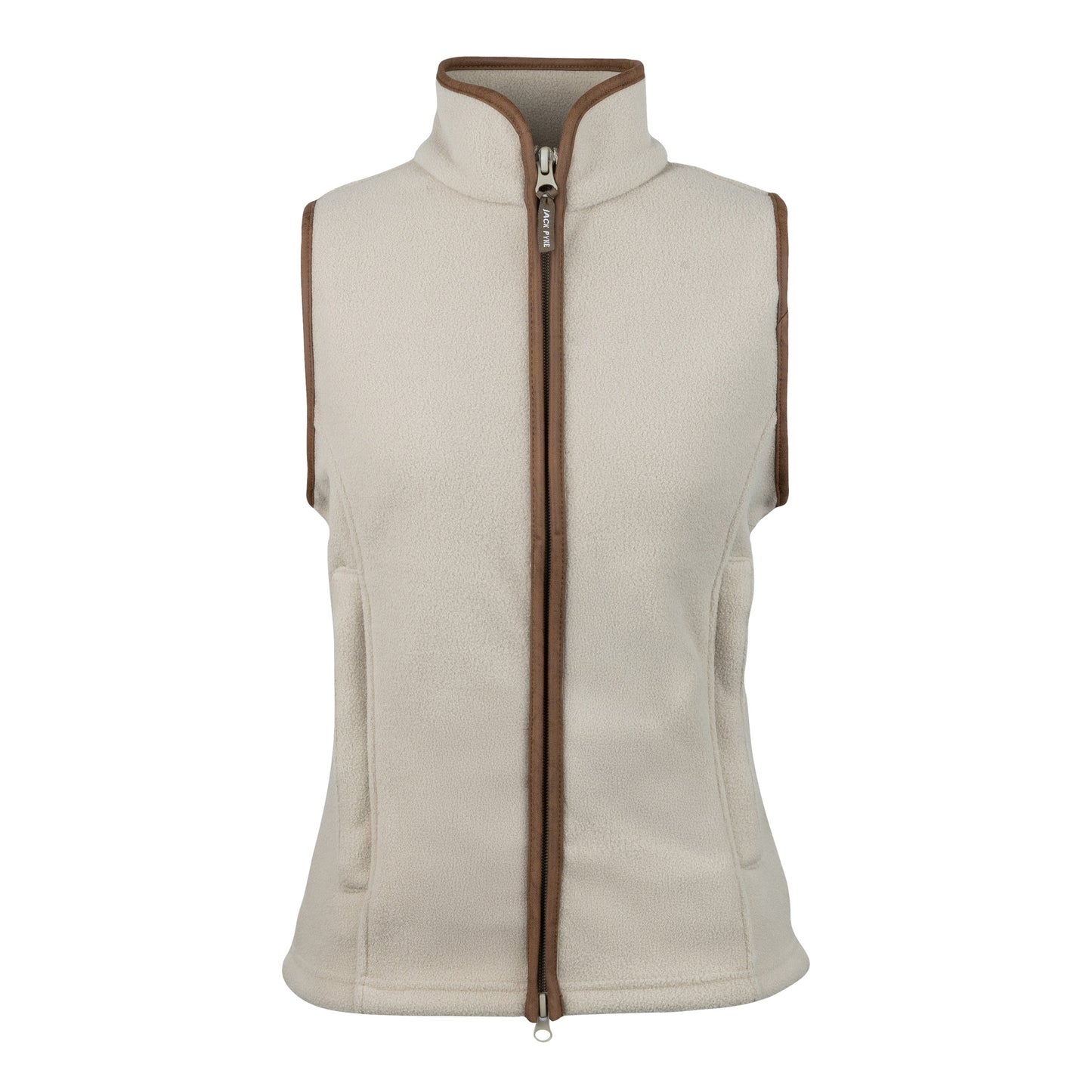Mushroom - Front - Jack Pyke Womens-Ladies Countryman Fleece Gilet