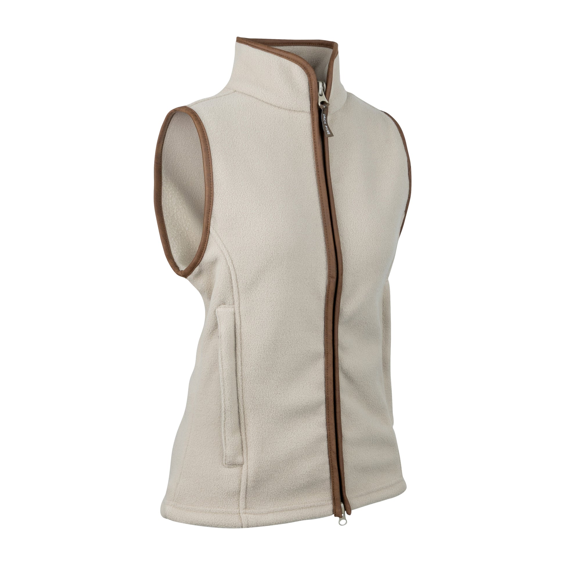 Mushroom - Side - Jack Pyke Womens-Ladies Countryman Fleece Gilet
