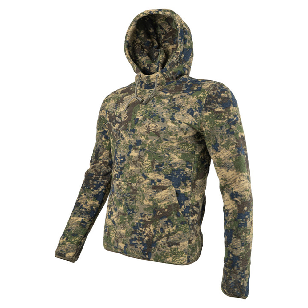 Green-Brown - Side - Jack Pyke Mens Digital Camo Fleece Hoodie