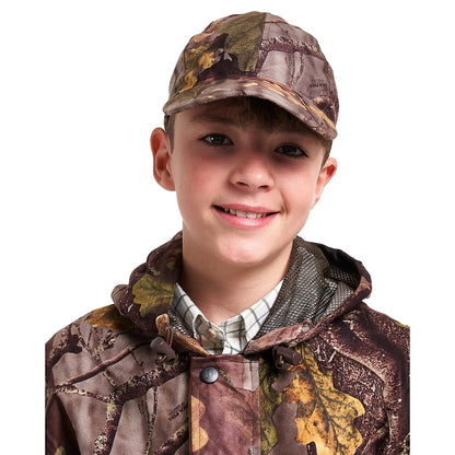 Oak Brown - Lifestyle - Jack Pyke Childrens-Kids Oak Leaf Stealth Breathtex Baseball Cap