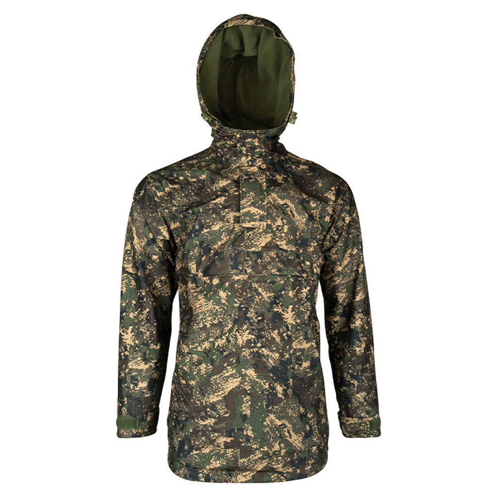 Green - Close up - Jack Pyke Mens Galbraith Smock Digital Camo Waterproof Jacket