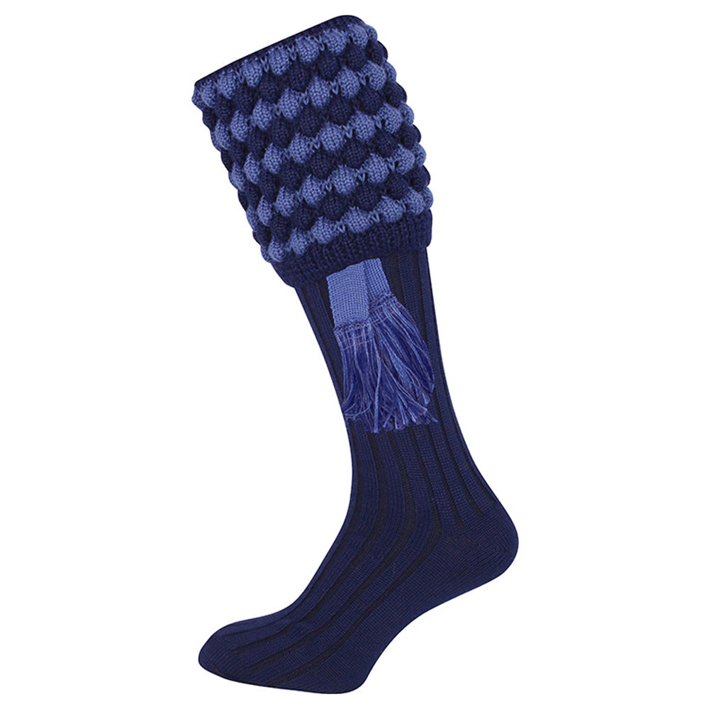 Navy - Back - Jack Pyke Unisex Adult Pebble Shooting Socks with Garters