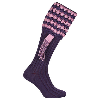 Purple - Front - Jack Pyke Unisex Adult Pebble Shooting Socks with Garters