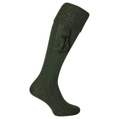 Green - Front - Jack Pyke Unisex Adult Plain Shooting Socks with Garters