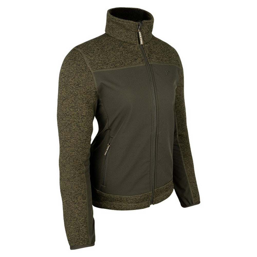Green - Side - Jack Pyke Womens-Ladies Hybrid Jacket