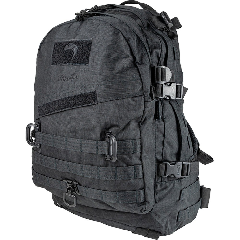 Black - Close up - Viper Special Ops Plain Backpack
