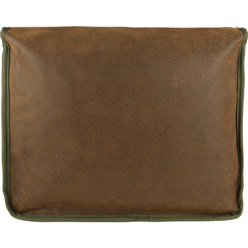 Brown - Back - Jack Pyke Logo Leather Trim Messenger Bag