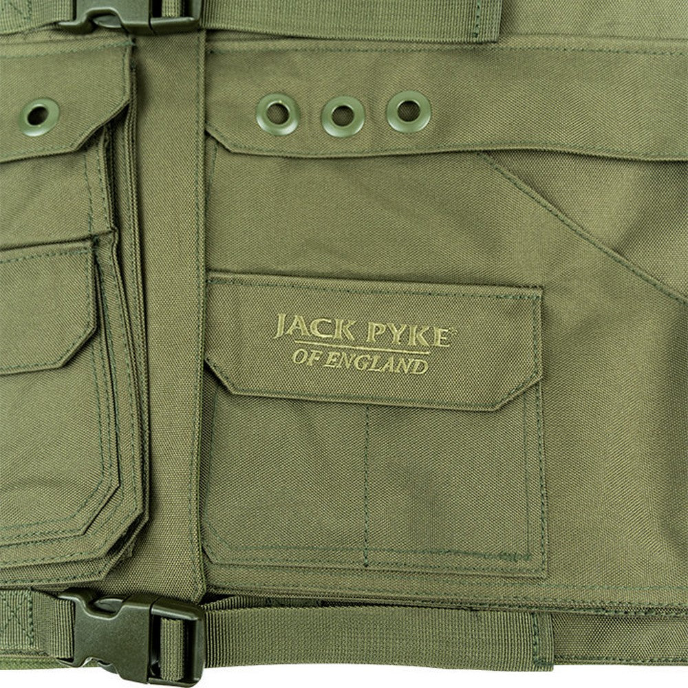 Olive Green - Side - Jack Pyke Mens Dog Handlers Vest