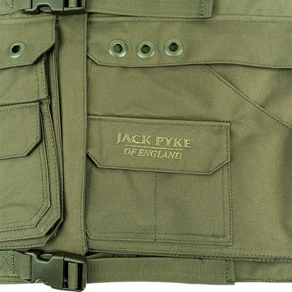 Olive Green - Side - Jack Pyke Mens Dog Handlers Vest