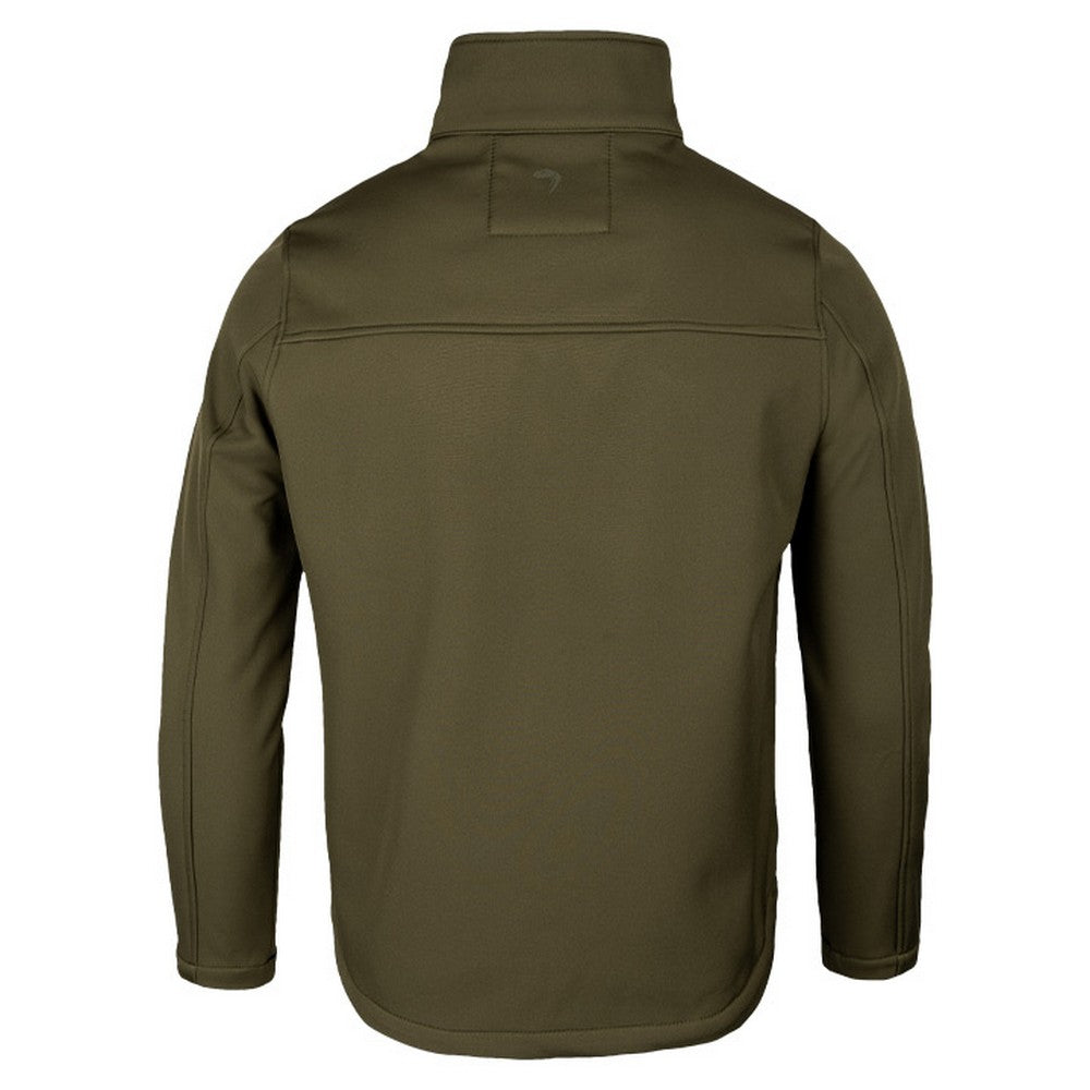 Green - Back - Viper Mens Covert Soft Shell Jacket