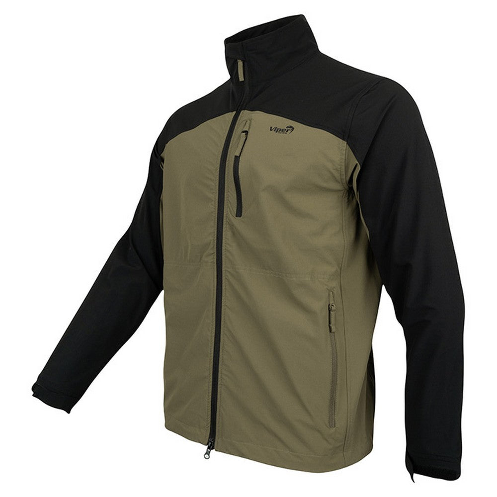 Green - Side - Viper Mens Lightweight Soft Shell Jacket