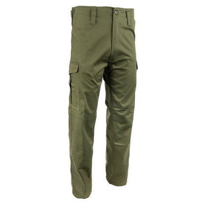 Green - Side - Mil-Com Mens Heavyweight Combat Trousers