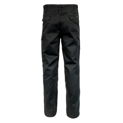 Black - Back - Mil-Com Mens Heavyweight Combat Trousers