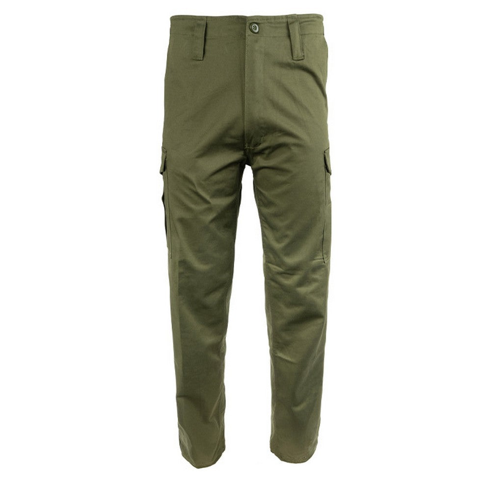 Green - Front - Mil-Com Mens Heavyweight Combat Trousers