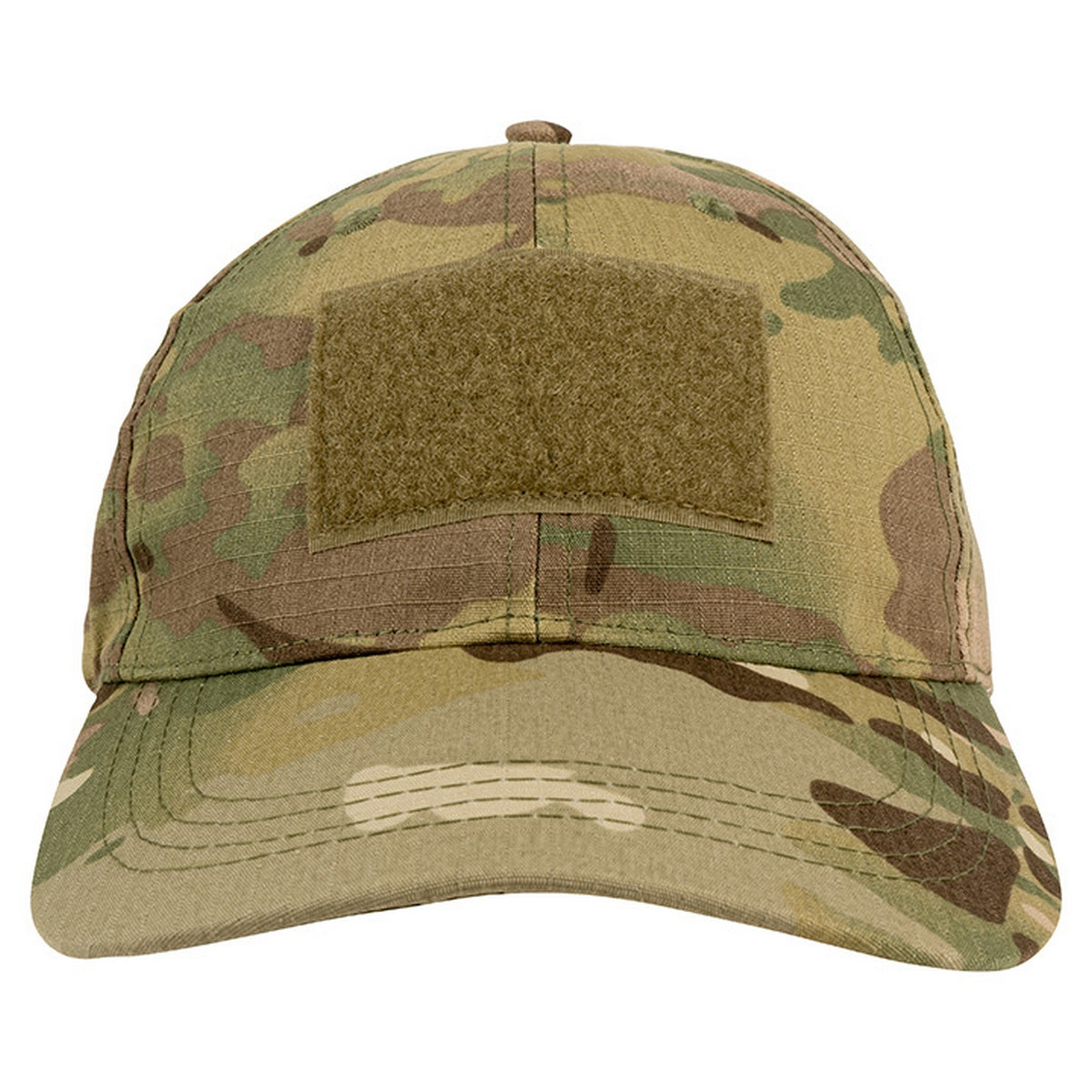 Camo Green - Front - Mil-Com Mens Camo Baseball Cap