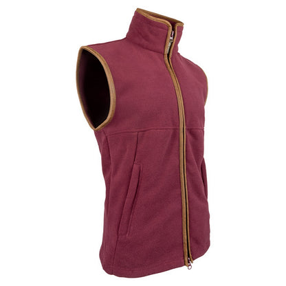 Burgundy - Side - Jack Pyke Mens Countryman Fleece Gilet