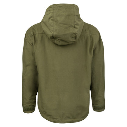 Green - Back - Jack Pyke Childrens-Kids Galbraith Pull Over Waterproof Jacket