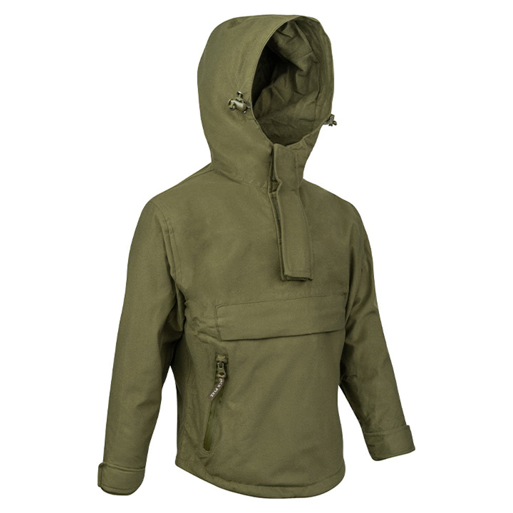 Green - Lifestyle - Jack Pyke Childrens-Kids Galbraith Pull Over Waterproof Jacket